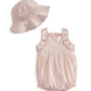 French Pink Romper & Sun Hat