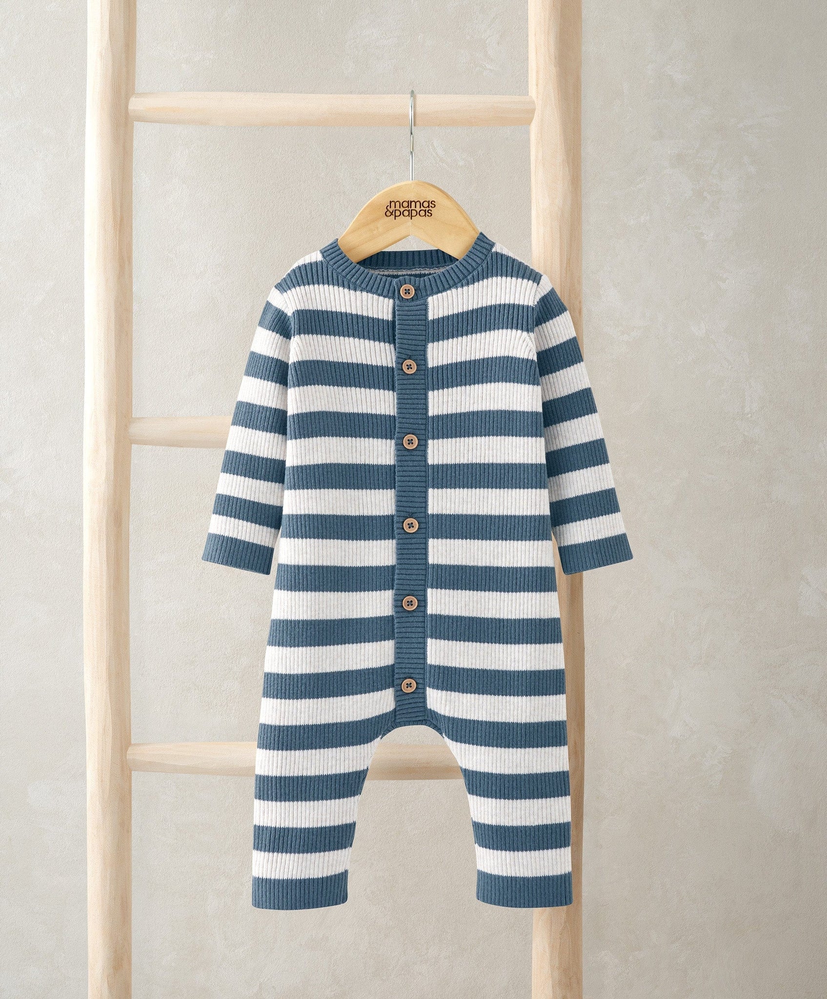 Mamas & Papas Knit Stripe Romper Romper