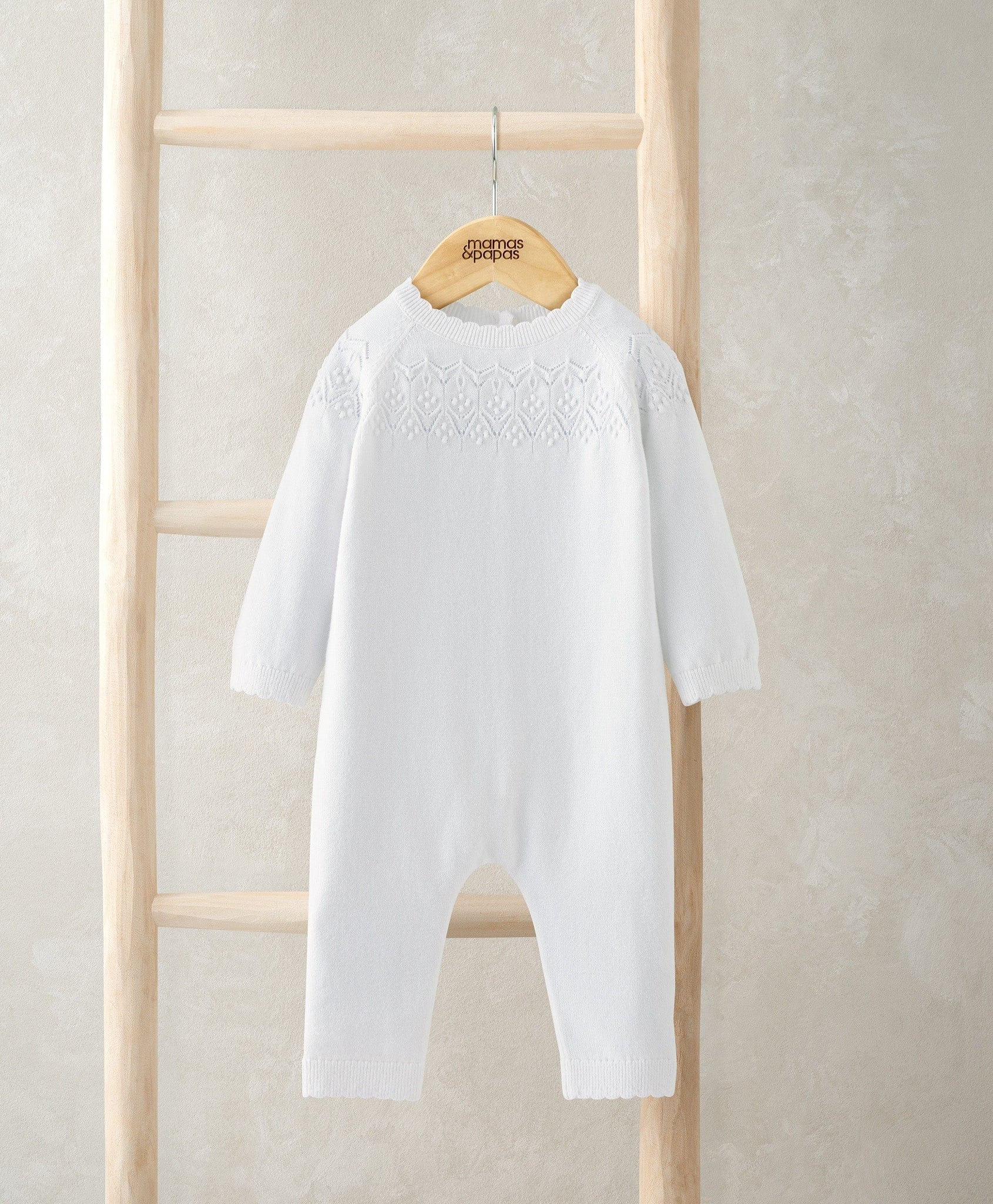 Mamas & Papas Pointelle Knitted Romper Romper
