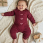 Burgundy Soft Knit Romper