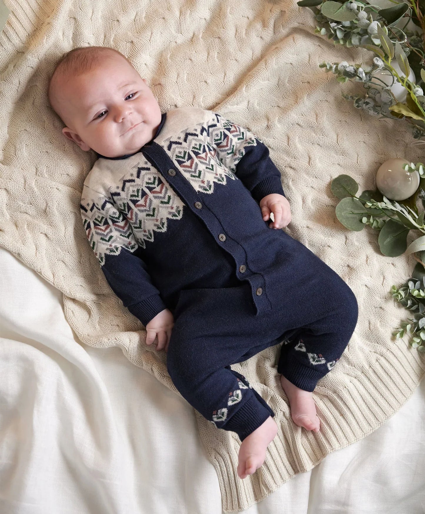 Fairisle Knitted Romper