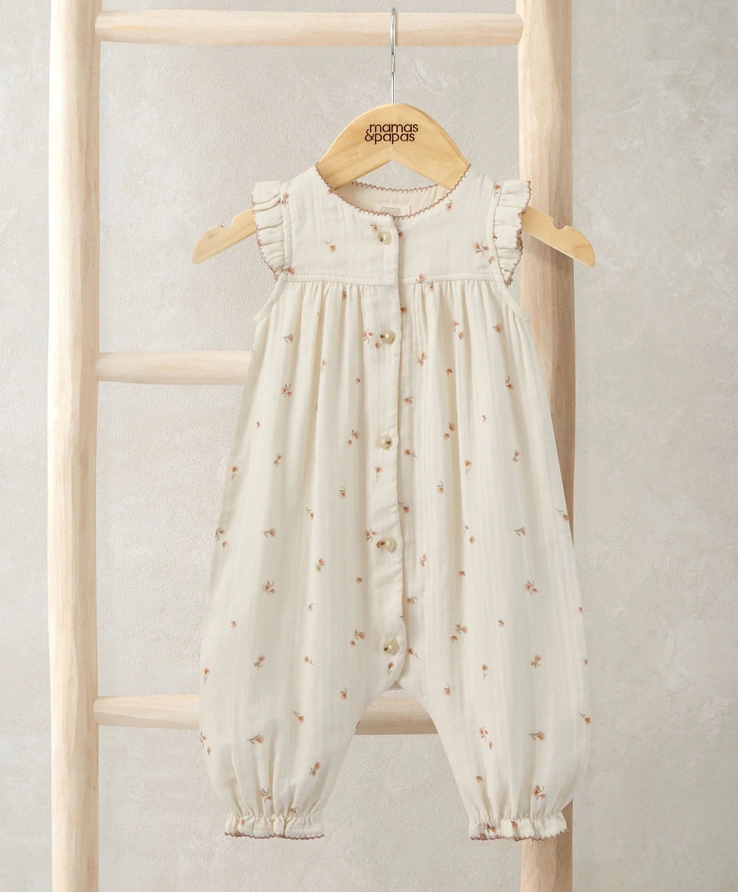 Mamas & Papas Frill Shoulder Romper
