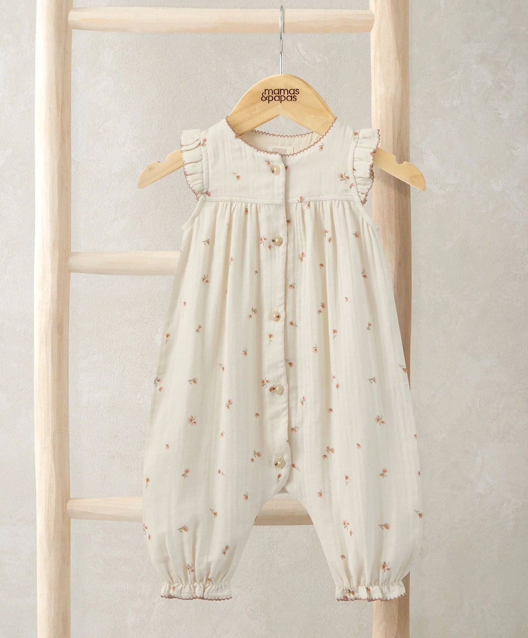 Mamas & Papas Frill Shoulder Romper