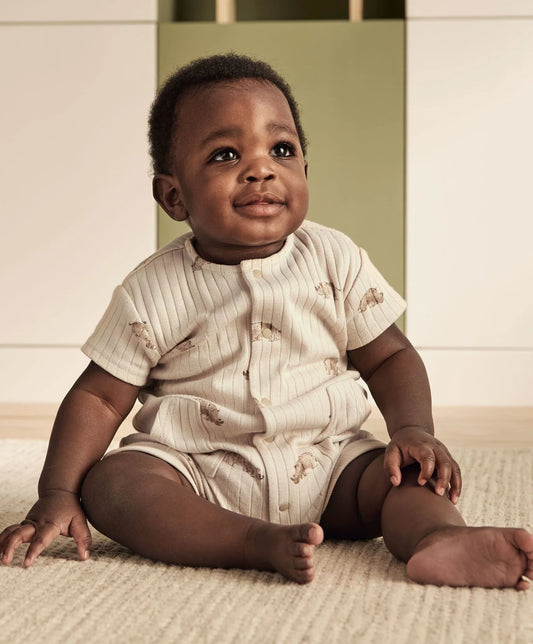Mamas & Papas Rhino Ribbed Romper