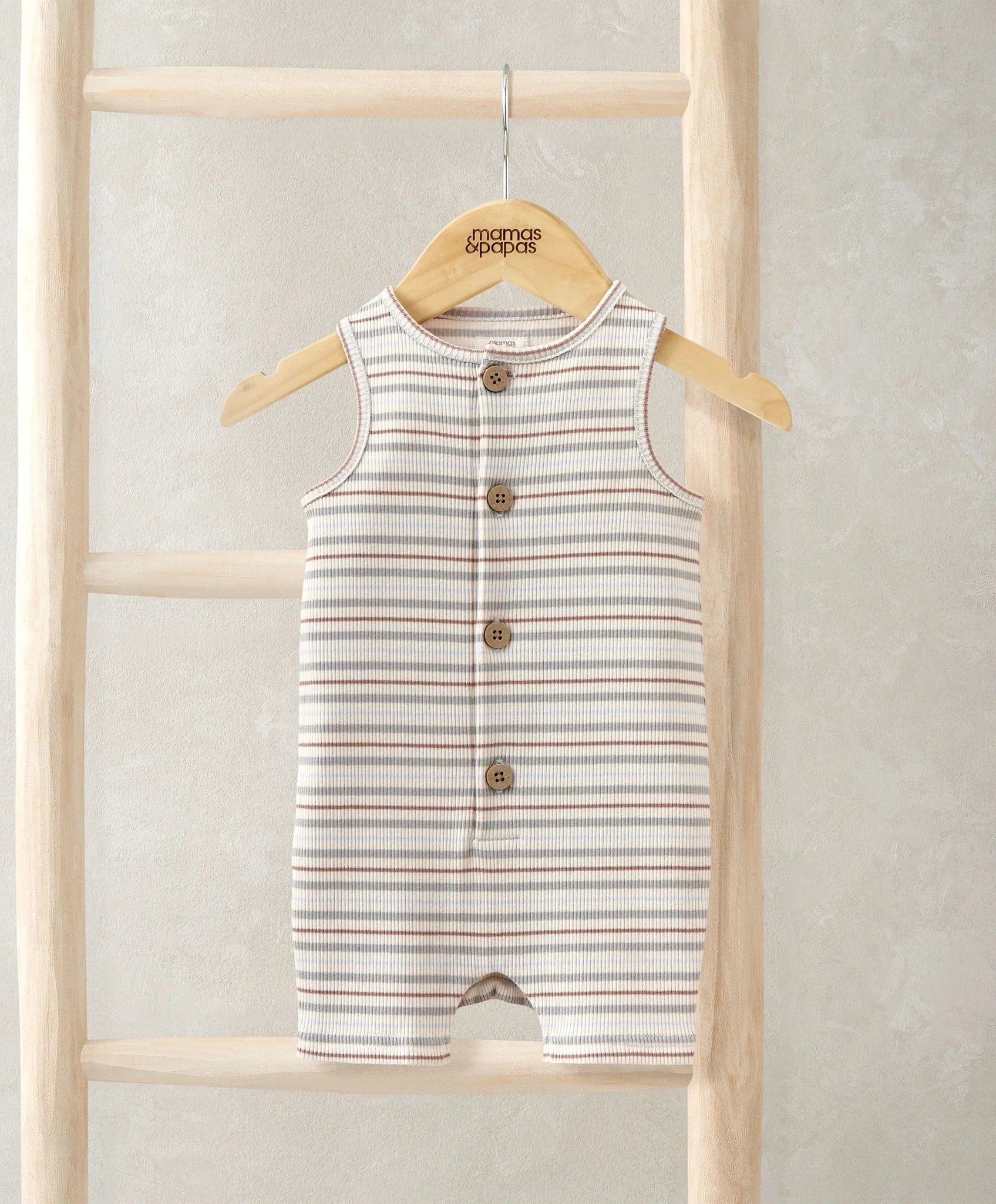 Mamas & Papas Ribbed Shortie Romper