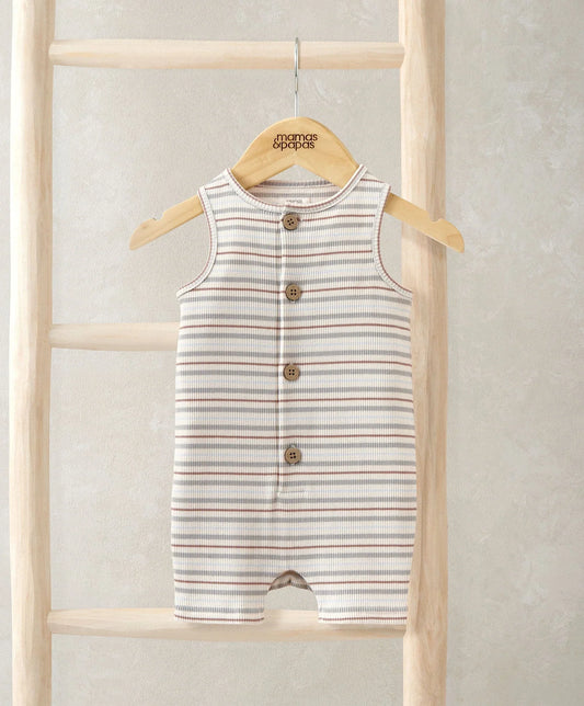 Mamas & Papas Ribbed Shortie Romper
