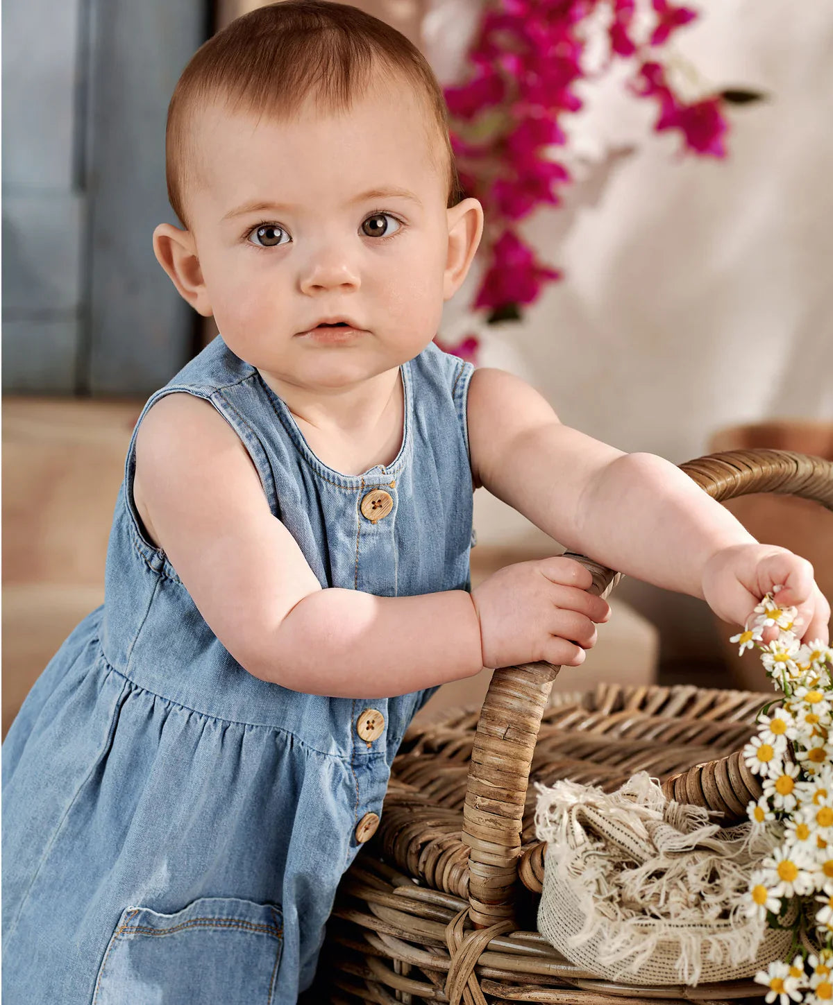 Chambray Romper