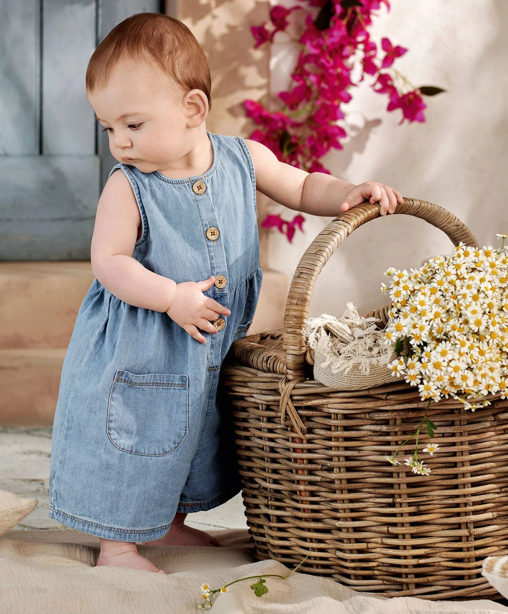 Mamas & Papas Chambray Romper