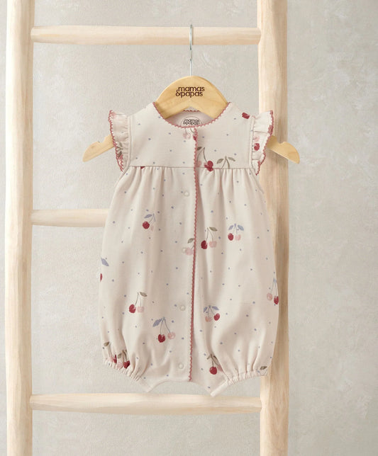 Mamas & Papas Cherry Shortie Romper