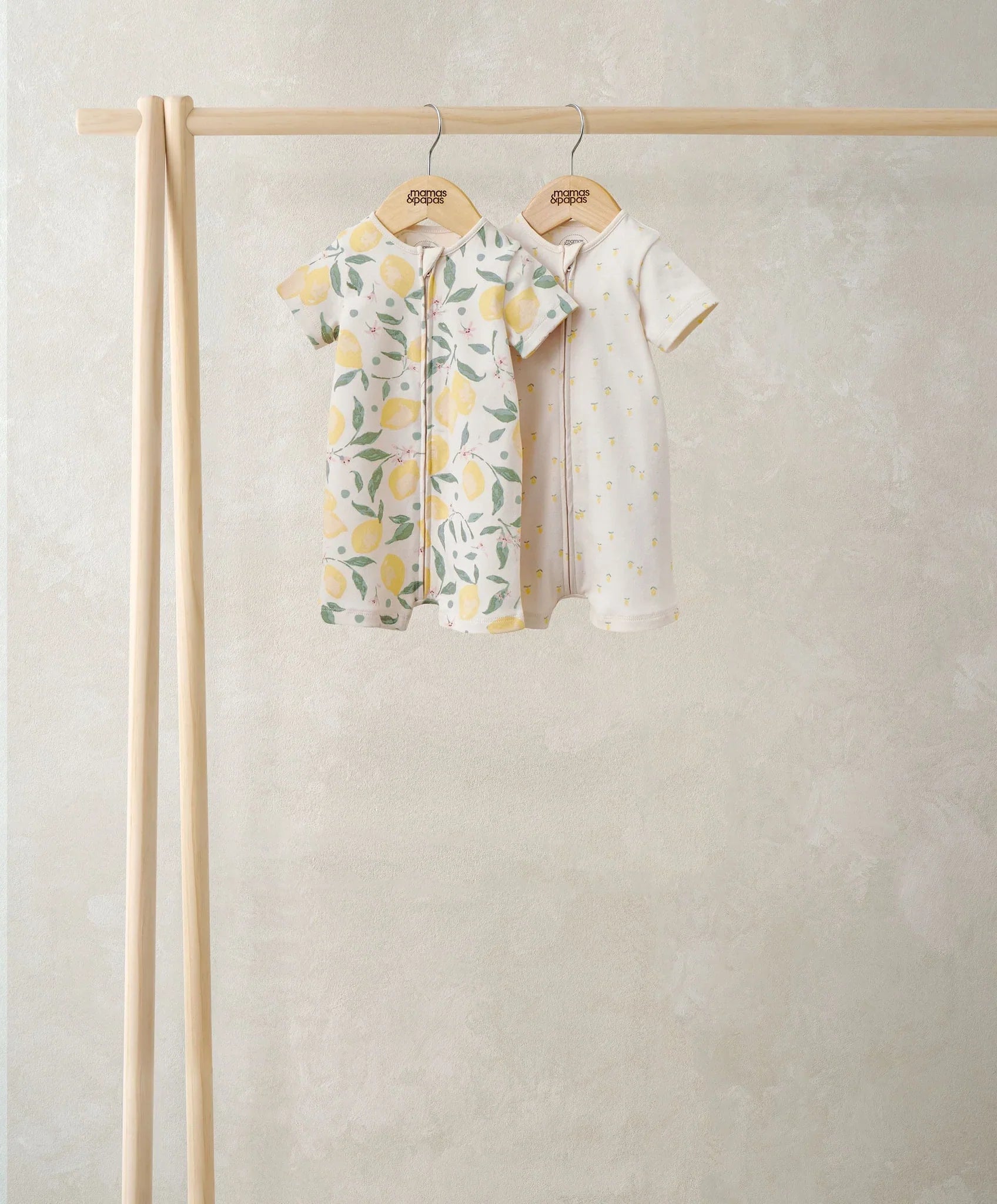Mamas & Papas Lemon Rompers (Pack of 2)
