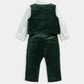Green Velour 3 Piece Suit