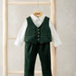 Mamas & Papas Green Velour 3 Piece Suit Velour Suit