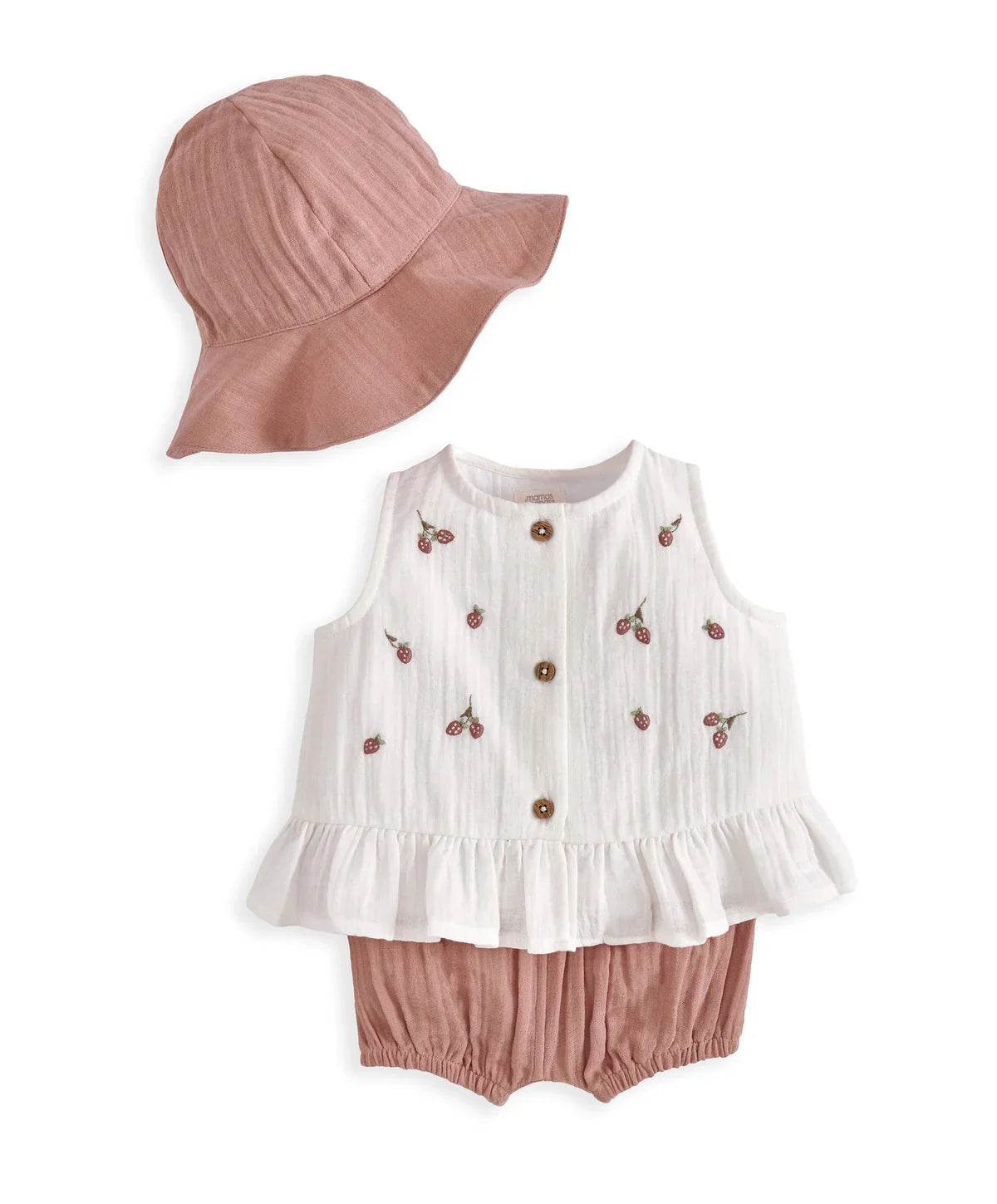 Peony Bloomers, Swing Top & Hat Outfit Set