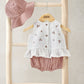 Mamas & Papas Peony Bloomers, Swing Top & Hat Outfit Set