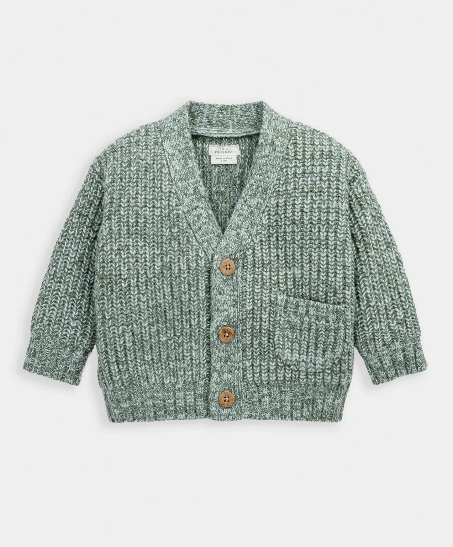 Grey Cable Knit Cardigan