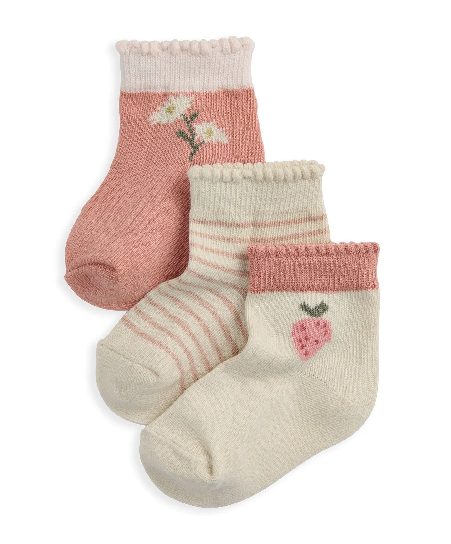 Mamas & Papas Pink Socks (Pack of 3)