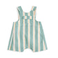 Striped Short Dungarees and T-shirt