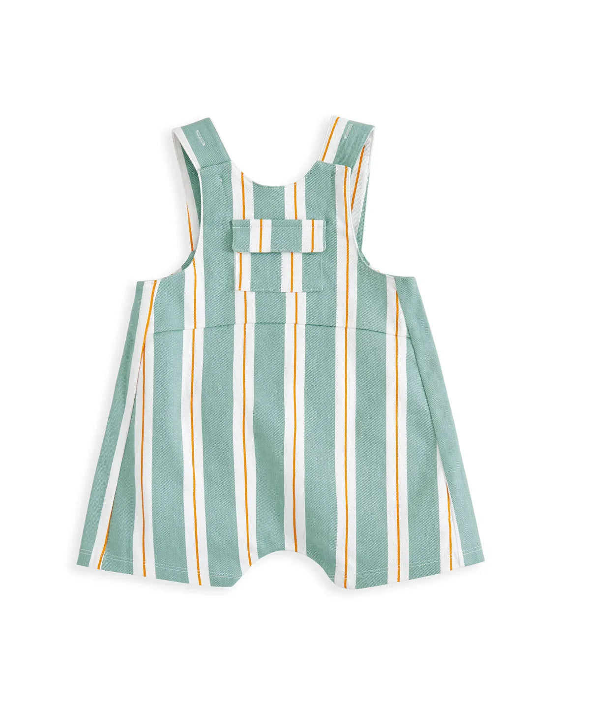 Striped Short Dungarees and T-shirt