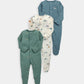 Dinosaurs Sleepsuits (Pack of 3)