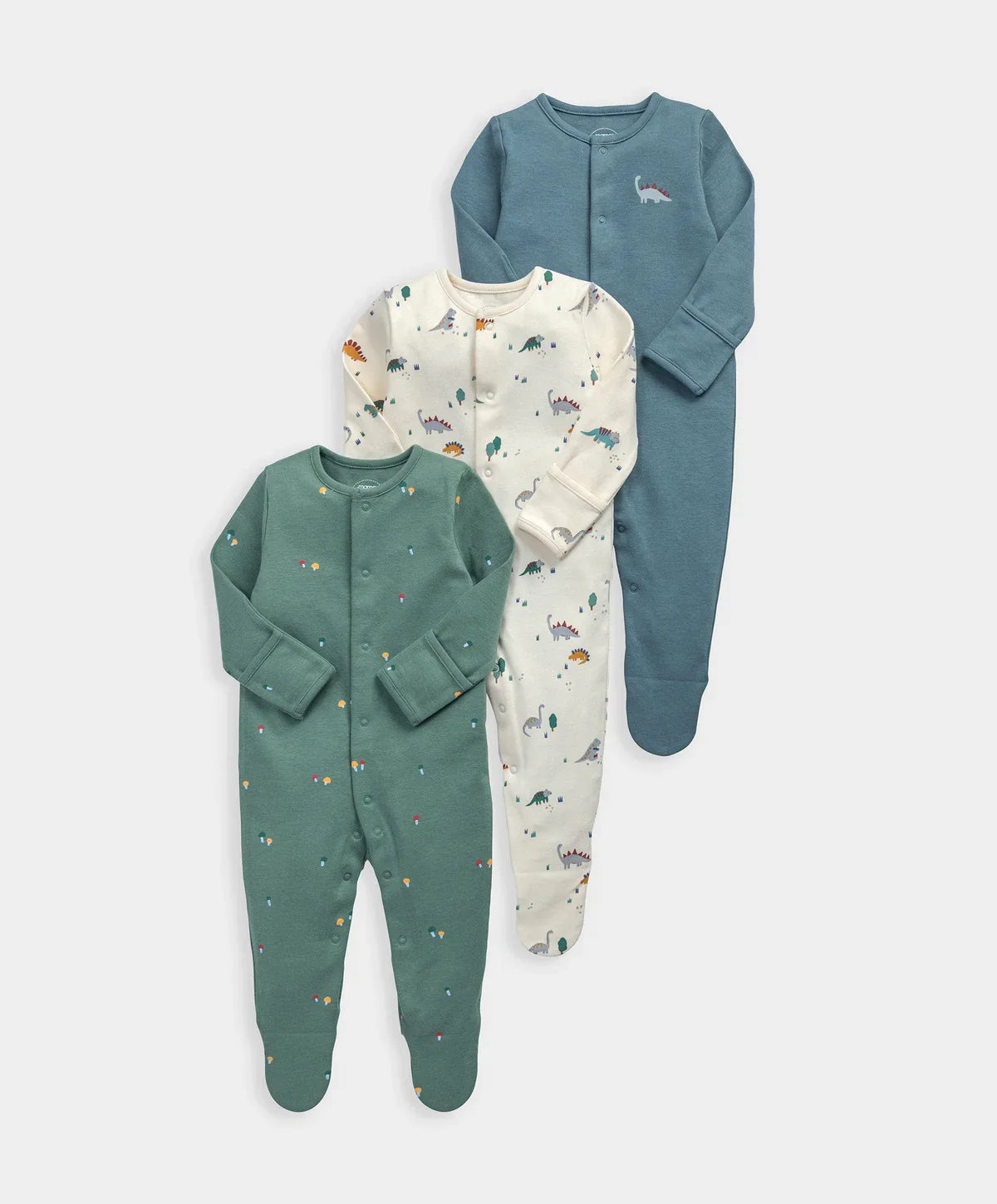 Dinosaurs Sleepsuits (Pack of 3)