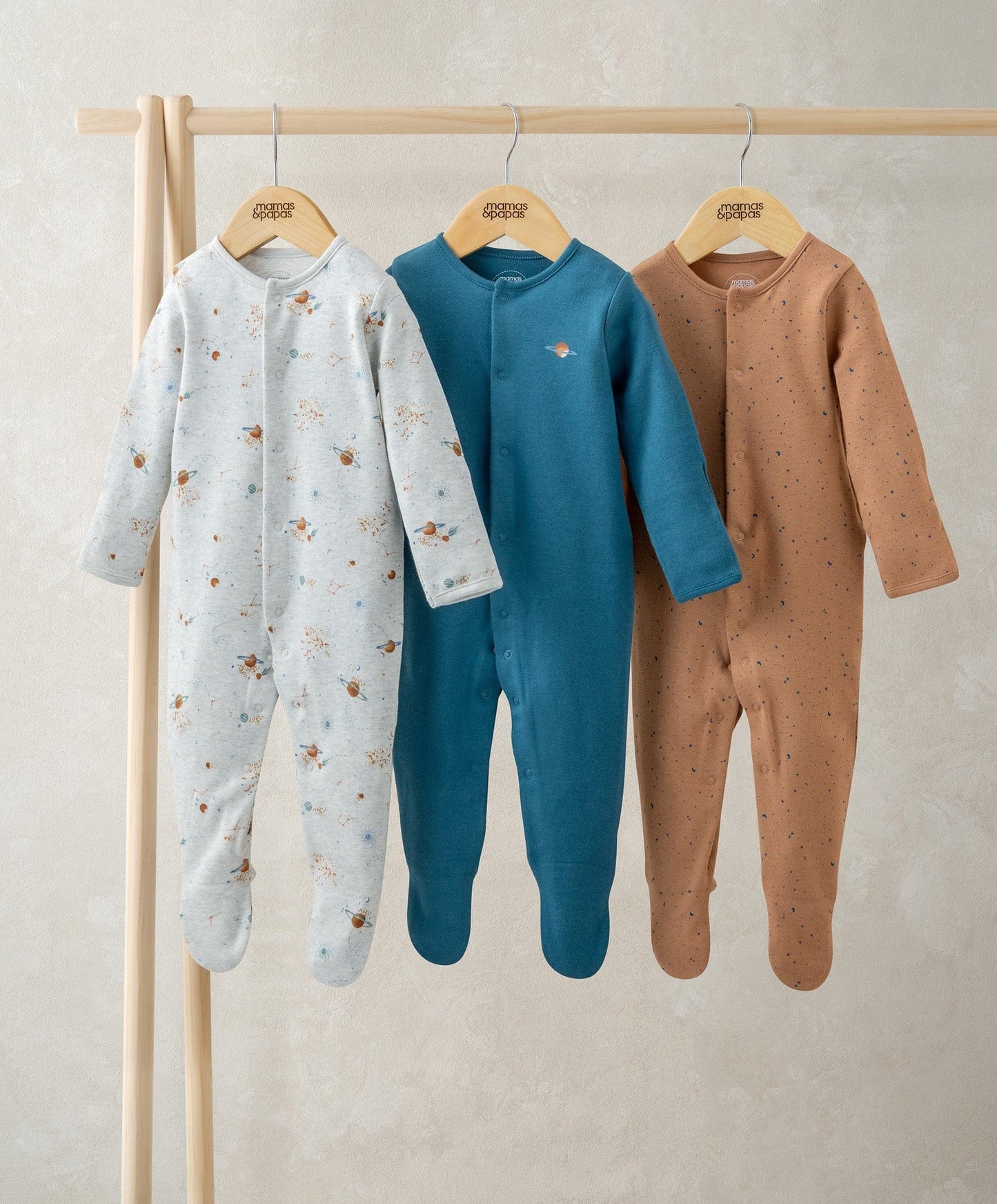 Mamas & Papas Planet Sleepsuits (Pack of 3) Sleepsuit