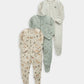 Winter Woodland Sleepsuits (Pack of 3)