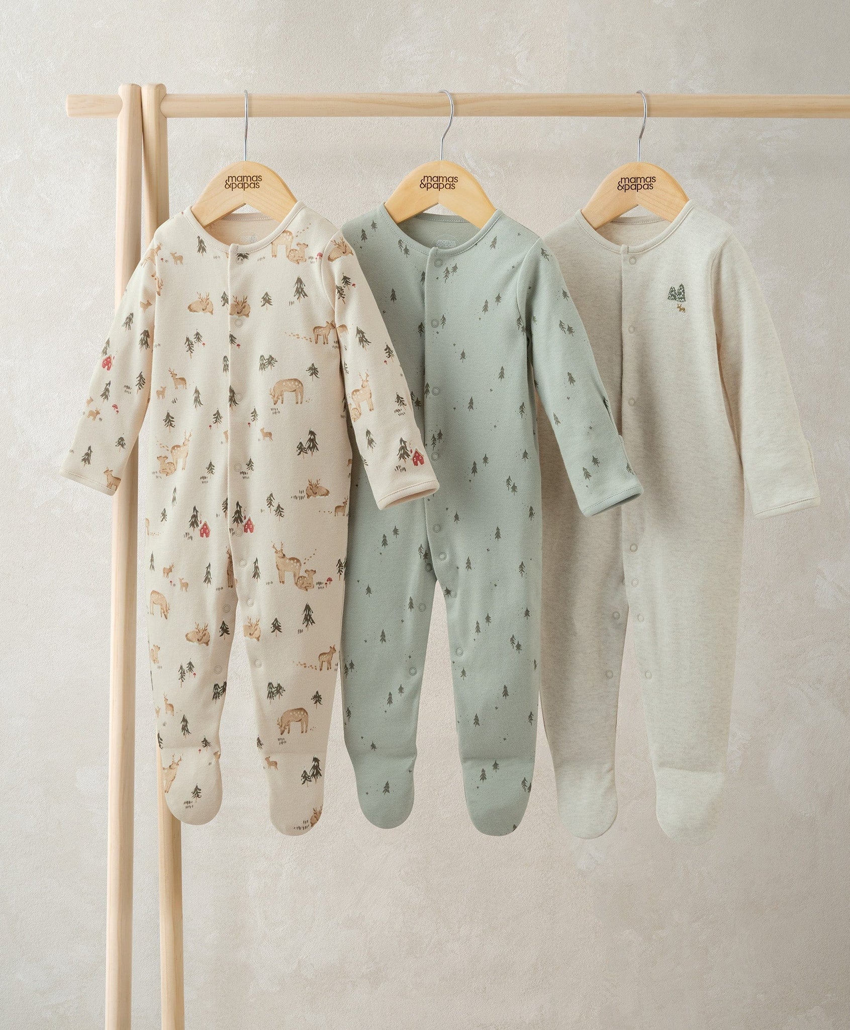 Mamas & Papas Winter Woodland Sleepsuits (Pack of 3) Sleepsuit