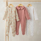 Dusky Floral Sleepsuits (Pack of 3)