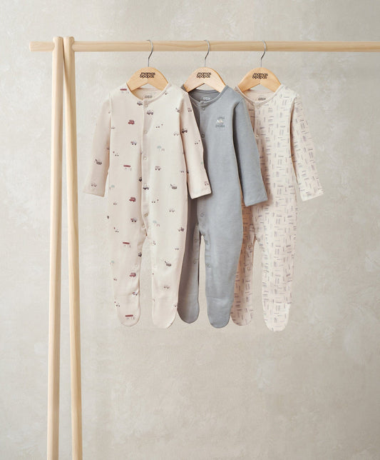 Little Explorer Sleepsuits (Pack of 3)