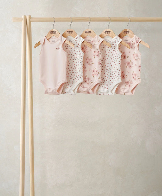Mamas & Papas Watercolour Short-Sleeved Bodysuits (Pack of 5)
