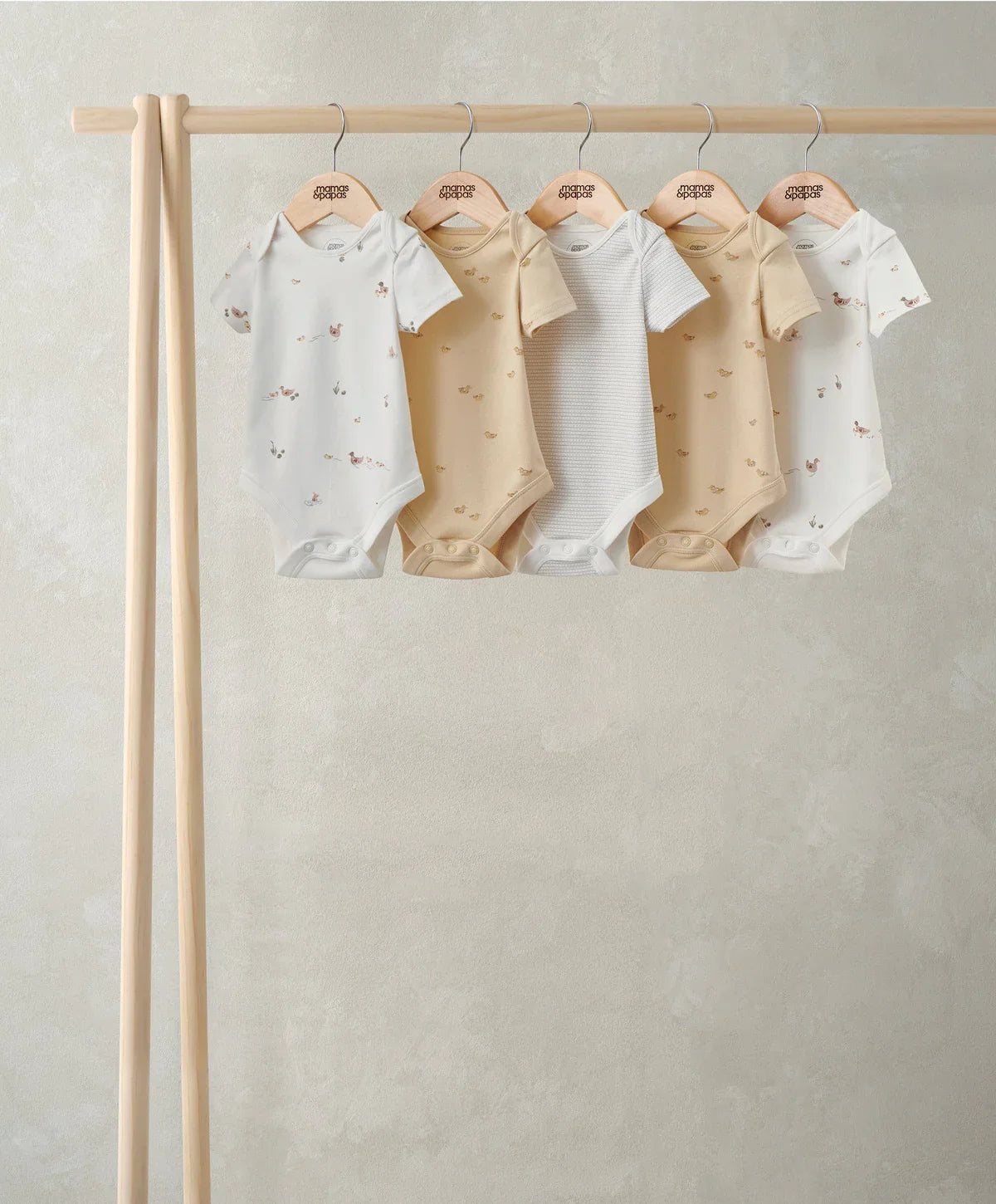 Mamas & Papas Duckling Short-Sleeved Bodysuits (Pack of 5)