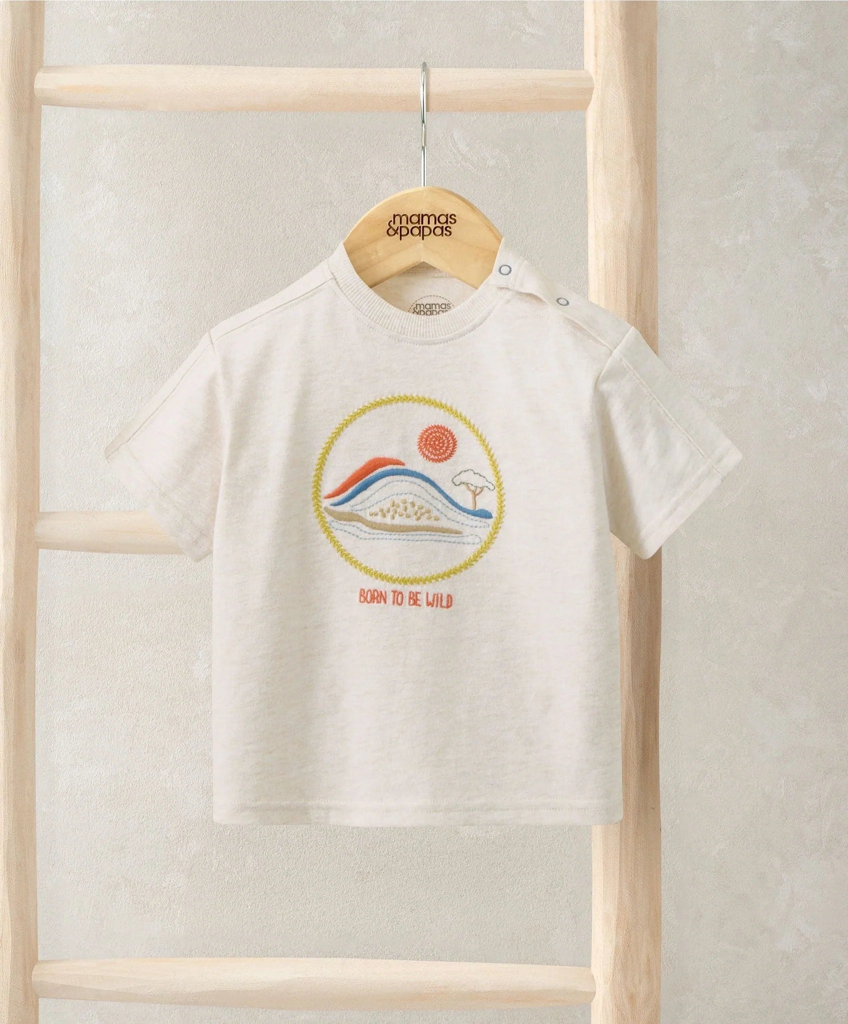 Mamas & Papas Embroidered T-Shirt