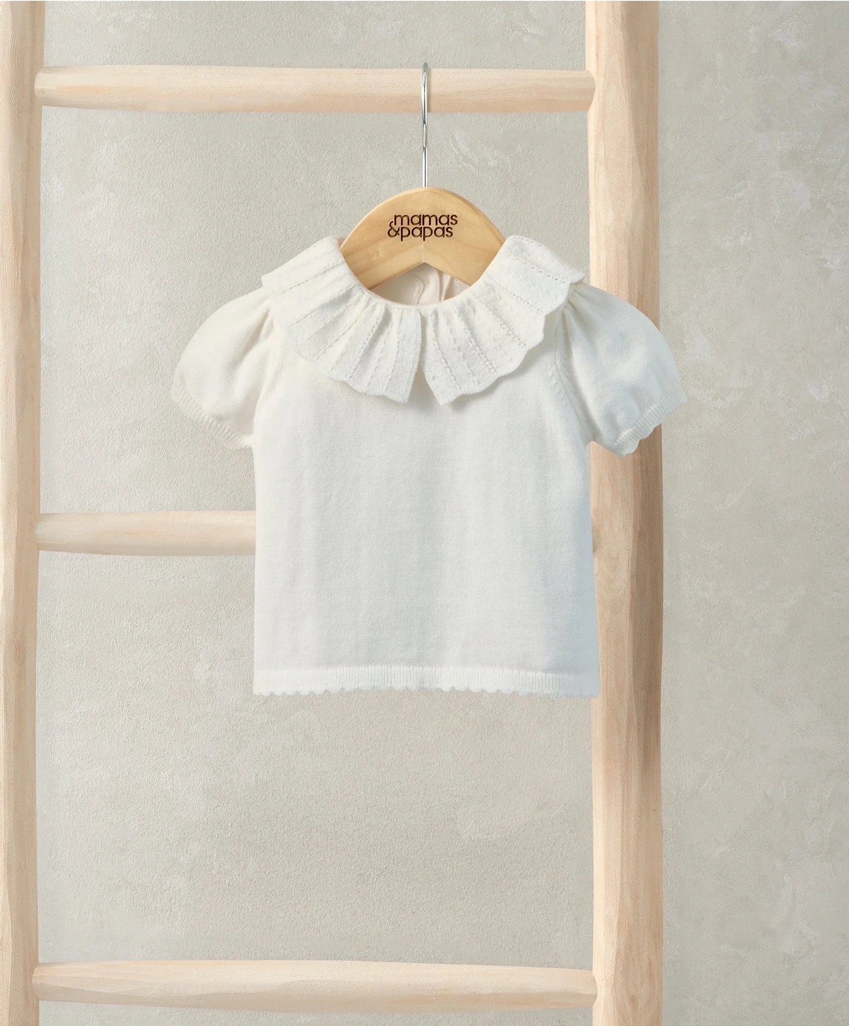 Mamas & Papas Knitted White Top