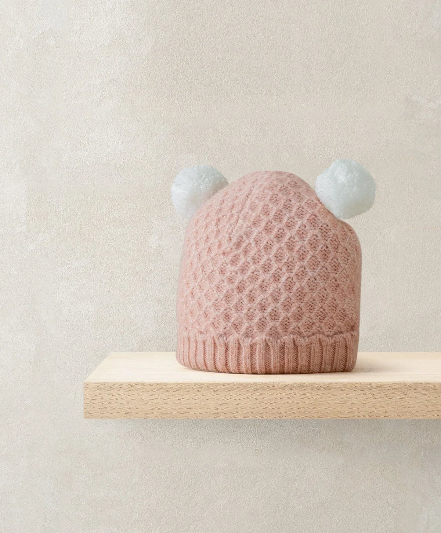 Mamas & Papas Pink Pom Pom Hat Hat