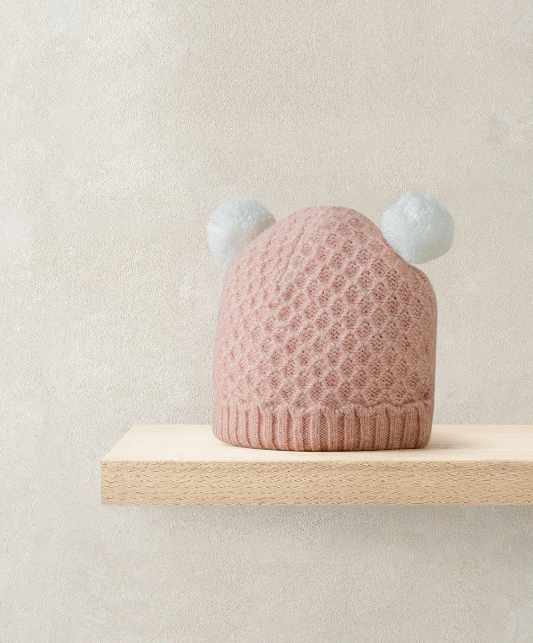 Mamas & Papas Pink Pom Pom Hat Hat