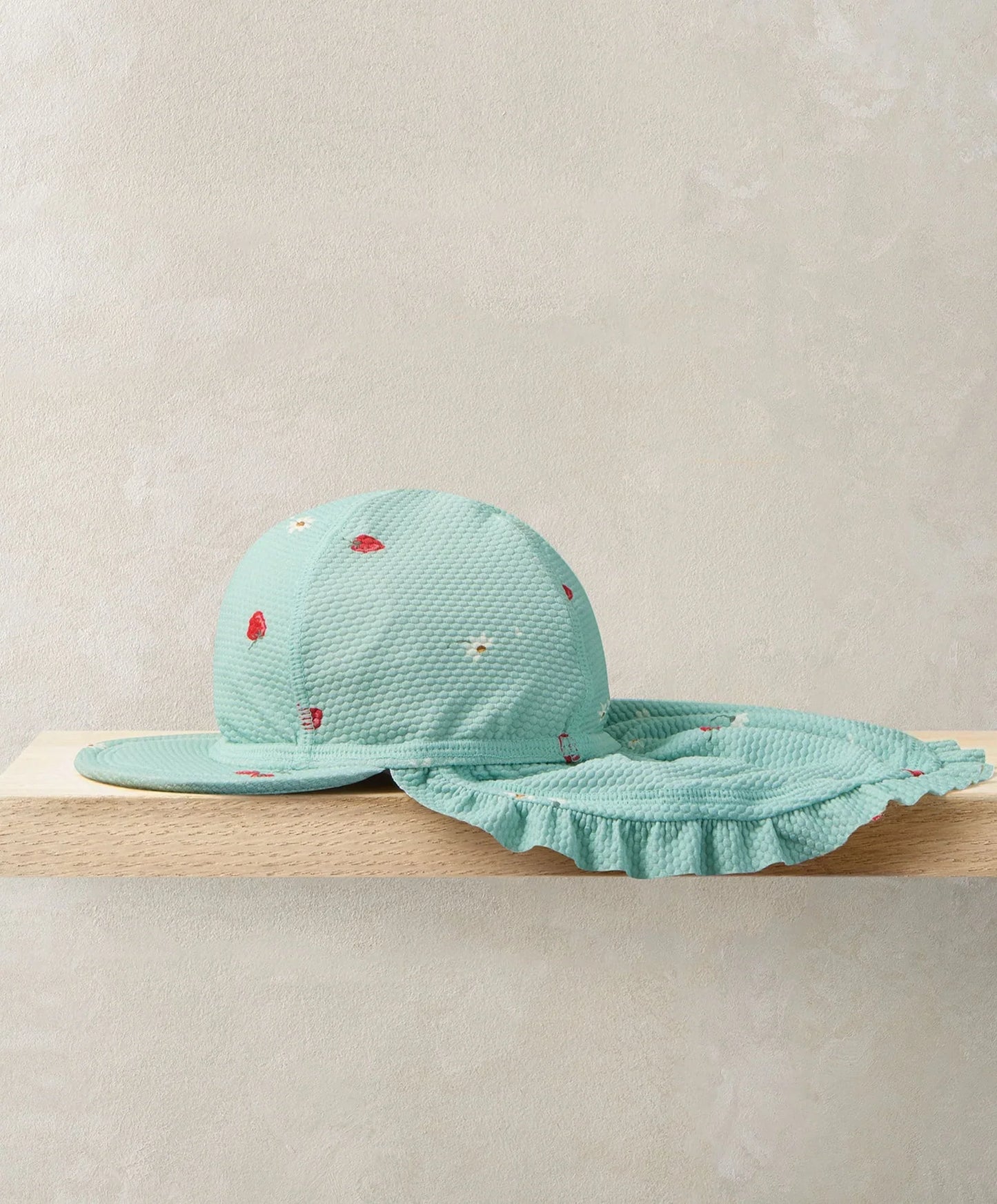 Mamas & Papas Strawberry Peaked Sunhat