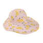 Lemon Print Floppy Sunhat