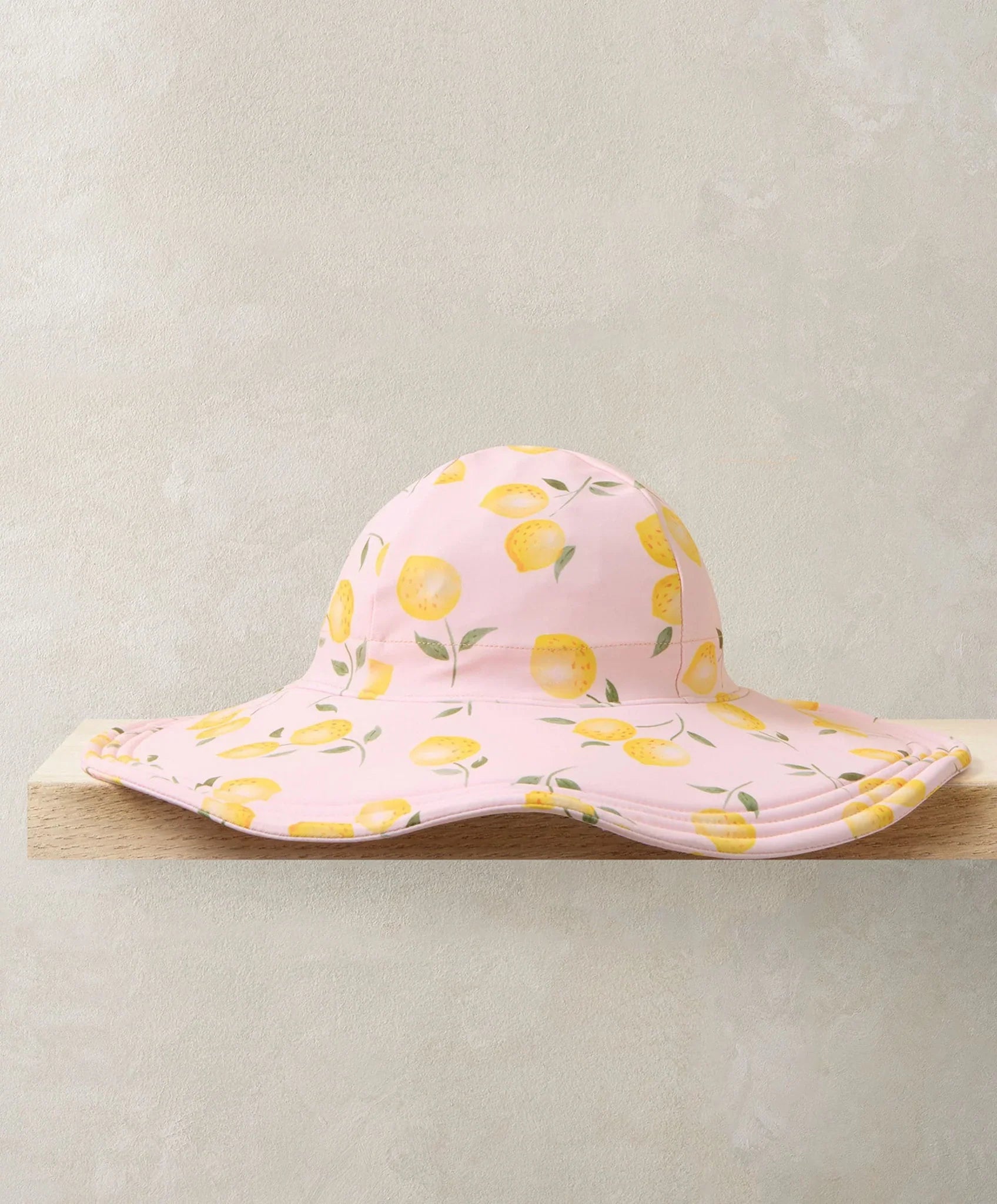 Mamas & Papas Lemon Print Floppy Sunhat