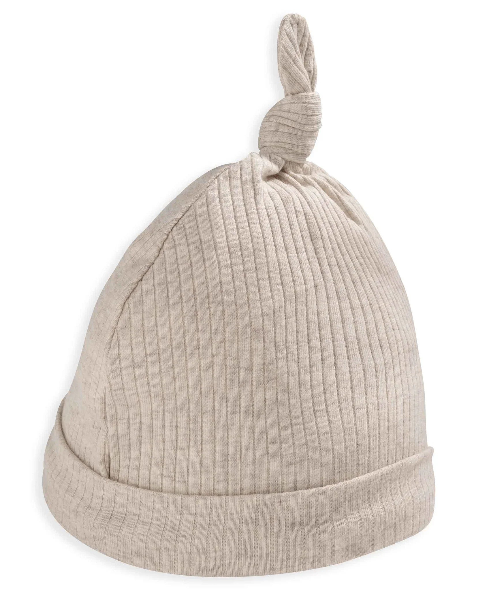 Mamas & Papas Organic Cotton Ribbed Hat - Oatmeal