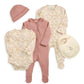 Welcome to the World Floral Baby Clothes 5 Piece Set