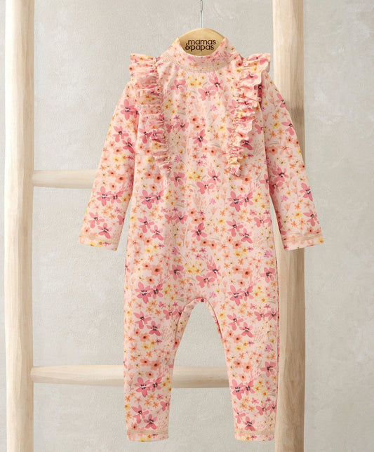 Mamas & Papas Floral Long Sleeve Rashsuit