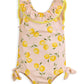 Lemon Print Frill Swimsuit