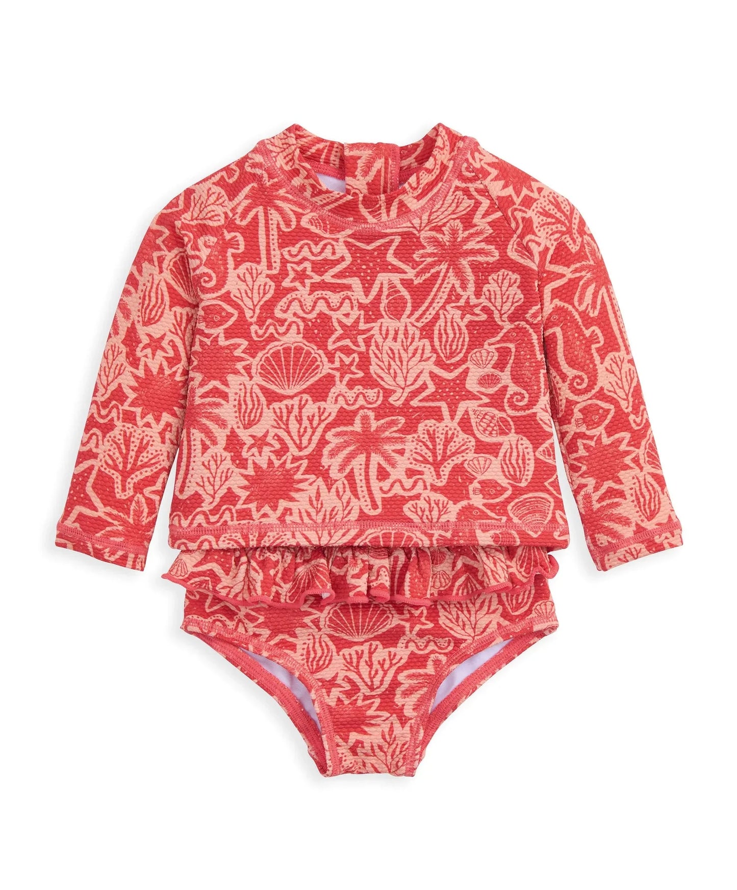 Seahorse Long Sleeve Swim Top and Bottoms