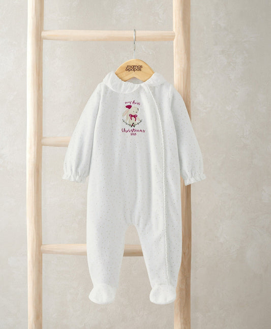 Mamas & Papas My First Christmas Bunny All In One Bodysuit
