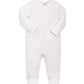 Organic Cotton Ribbed Sleepsuit - White