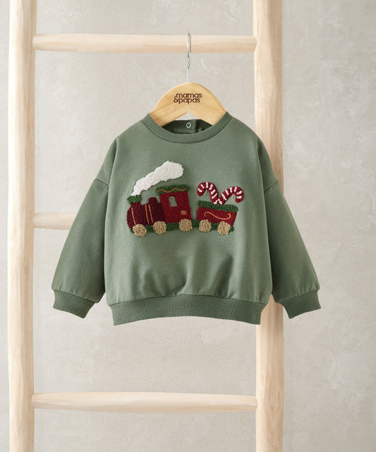 Mamas & Papas Train Christmas Jumper Jumper