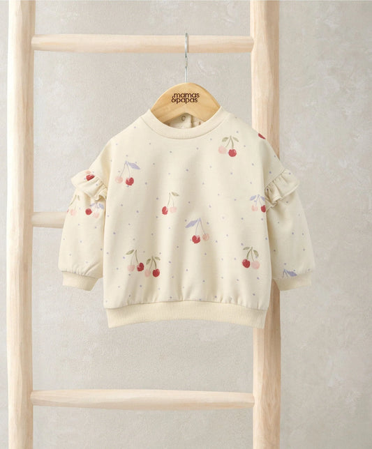 Mamas & Papas Cherry Sweatshirt