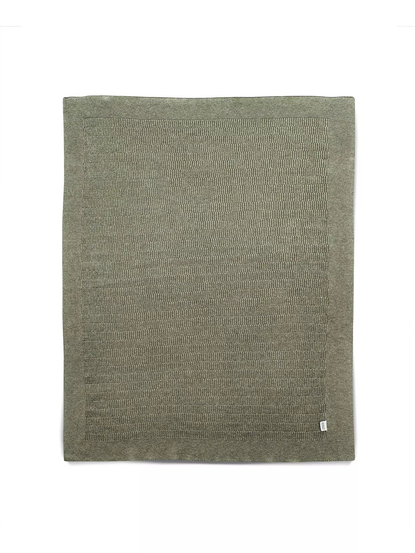 Mamas & Papas Born To Be Wild - Knitted Blanket Khaki Rib | Mamas & Papas, Babies, Nursing, Blanket
