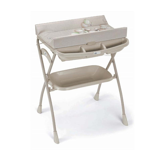 Volare Bath Tub With Stand & Changing Mat - Beige