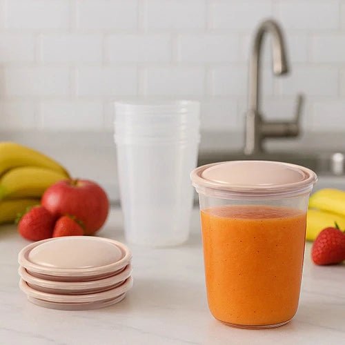 A set of containers with a spout 4pcs | Food Containers | Babyono for Mamas & Papas LB - Christmas